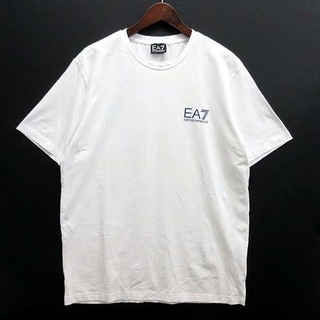 エンポリオアルマーニ(Emporio Armani)のエンポリオアルマーニ EA7 ロゴ Tシャツ 半袖 2021SS 白 3XL(Tシャツ/カットソー(半袖/袖なし))