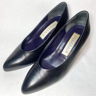 ジバンシィ(GIVENCHY)のGIVENCHY ジバンシー　ブラックレザー　パンプス　22.5cm(ハイヒール/パンプス)