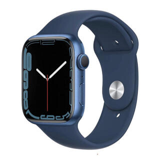 アップルウォッチ(Apple Watch)の【ほぼ新品お値下げ】Apple Watch7 45mm ブルー　(腕時計(デジタル))