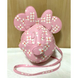 ディズニー(Disney)のダニエルニコル 3D ミニーマウス クロスボディ 桜柄(ショルダーバッグ)