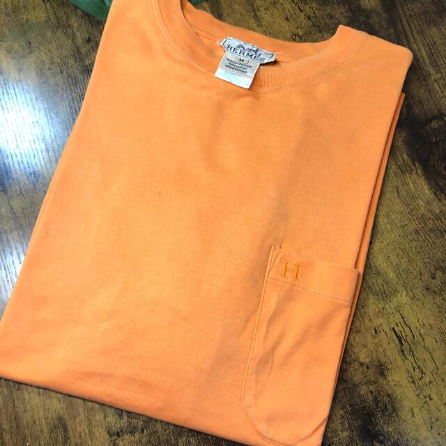 Hermes(エルメス)のS美さま◆HERMES ◆M◆ハワイ正規店購入❗️エルメスらしいオレンジTシャツ メンズのトップス(Tシャツ/カットソー(七分/長袖))の商品写真