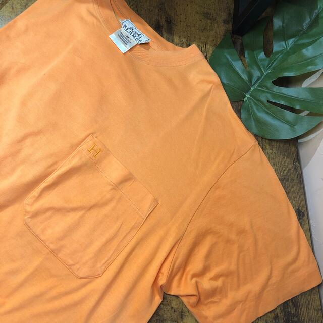 Hermes(エルメス)のS美さま◆HERMES ◆M◆ハワイ正規店購入❗️エルメスらしいオレンジTシャツ メンズのトップス(Tシャツ/カットソー(七分/長袖))の商品写真