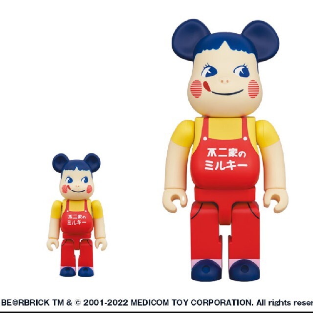 BE＠RBRICK ホーロー看板 ペコちゃん 100％＆400％