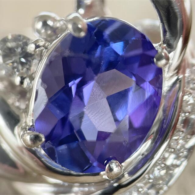 みやちゃん様専用です。大粒 2.11ct タンザナイト ダイヤ リング レディースのアクセサリー(リング(指輪))の商品写真