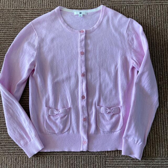 UNIQLO(ユニクロ)のUNIQLO カーディガン140 キッズ/ベビー/マタニティのキッズ服女の子用(90cm~)(カーディガン)の商品写真