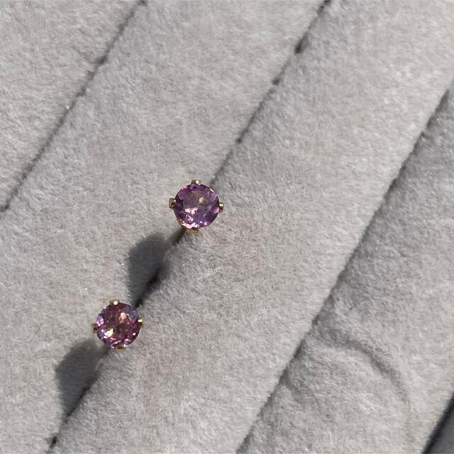 14kgf  Rose pink pierce … Malaya Garnet ハンドメイドのアクセサリー(ピアス)の商品写真