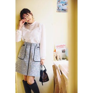 リランドチュール(Rirandture)のRirandture リランドチュール Spring Tweed Skirt(ひざ丈スカート)