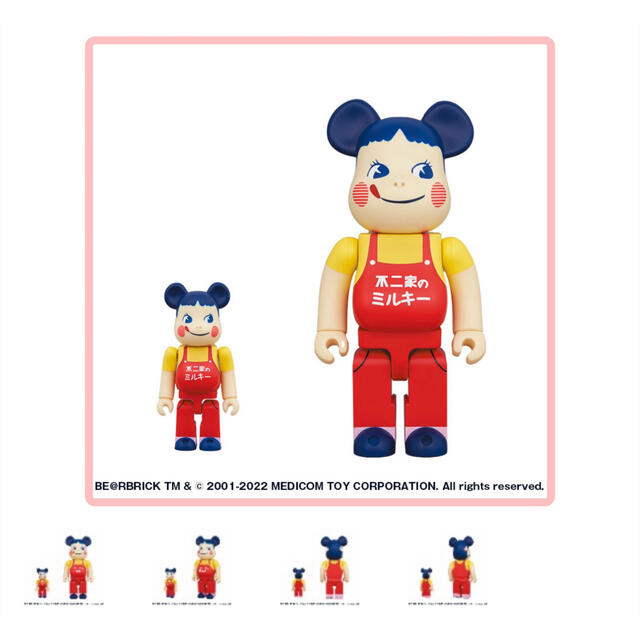 BE＠RBRICK ホーロー看板 ペコちゃん 100%＆400%