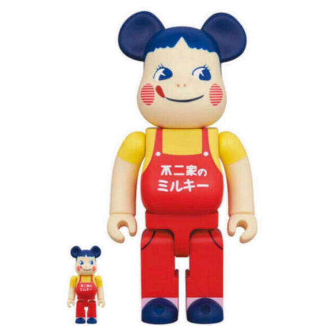 BE＠RBRICK ホーロー看板 ペコちゃん 100％＆400％ エンタメ/ホビーのおもちゃ/ぬいぐるみ(キャラクターグッズ)の商品写真