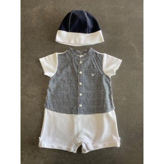 アルマーニ ジュニア(ARMANI JUNIOR)の【令様】アルマーニベビー　半袖ロンパース　6M(ロンパース)