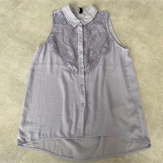 エイチアンドエム(H&M)のレースブラウス レース(シャツ/ブラウス(半袖/袖なし))