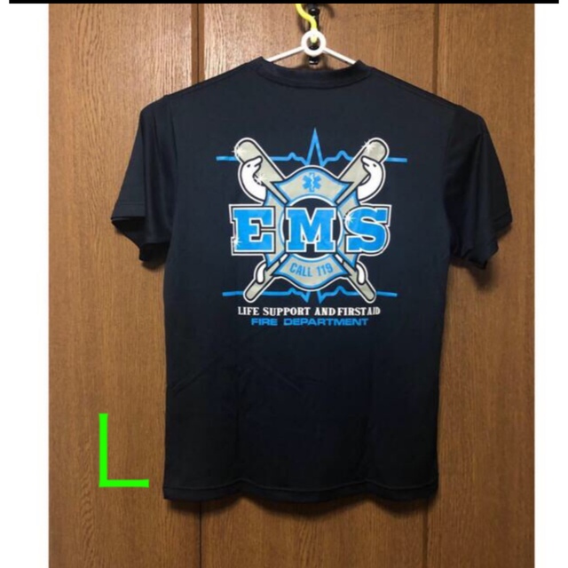 4-L 1/3 Lサイズ　EMS レスキュー　救急　速乾　Tシャツ メンズのトップス(Tシャツ/カットソー(半袖/袖なし))の商品写真