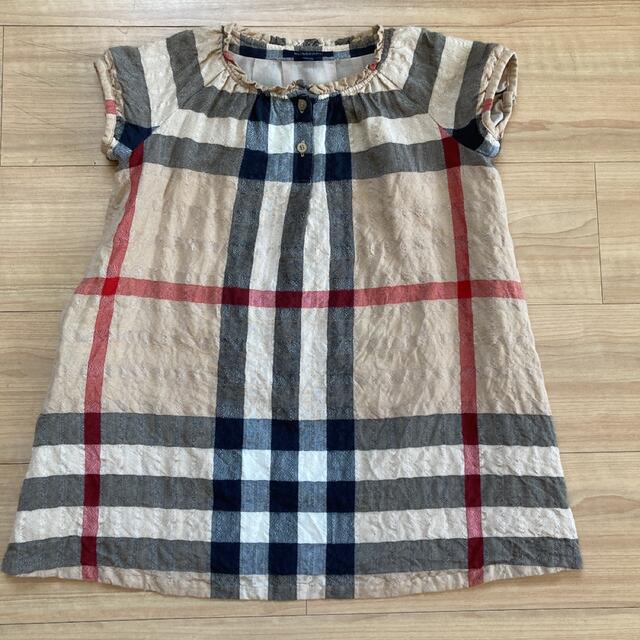 BURBERRY(バーバリー)のバーバリー　トップス　チュニック　ワンピース　120 キッズ/ベビー/マタニティのキッズ服女の子用(90cm~)(Tシャツ/カットソー)の商品写真