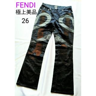 フェンディ(FENDI)の【専用】　　　　　　　　　FENDIフェンディ　デニム/レザー　パンツ(正規品)(デニム/ジーンズ)