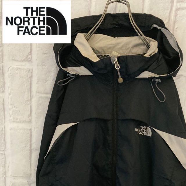 THE NORTH FACE - 【ぷん】ノースフェイス マウンテンパーカー 刺繍ロゴ ブラック M
