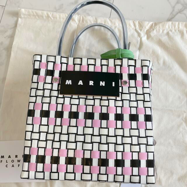 マルニ MARNI ピクニックバッグミニ ミニバスケットバッグ リリーホワイト