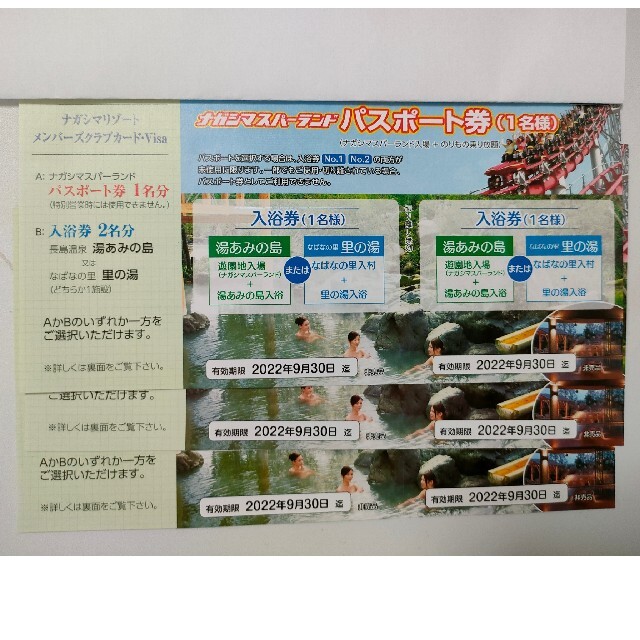 ☆ナガシマスパーランド 3枚 優待券☆ - licu.org