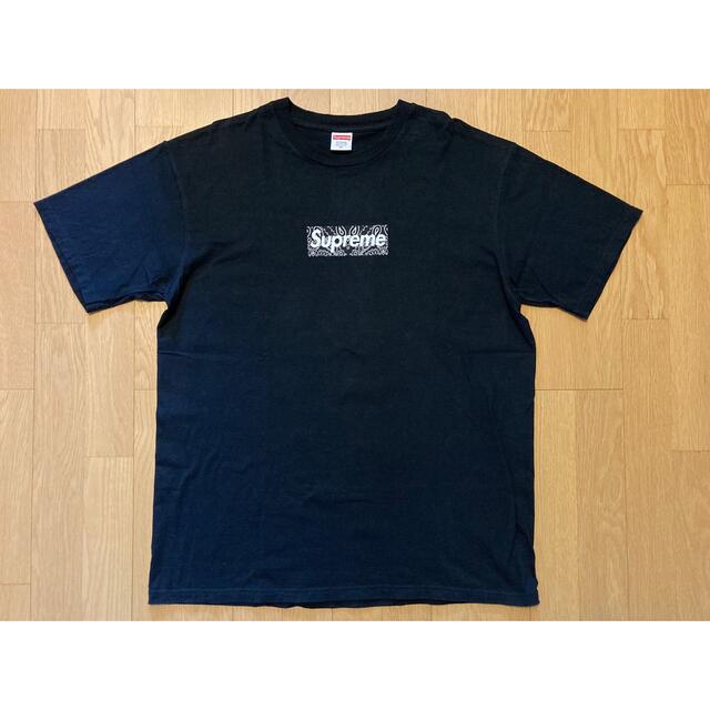 XL supreme bandana box logo tee Black