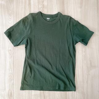 ユニクロ(UNIQLO)のユニクロ U クルーネックTシャツ M ダークグリーン(Tシャツ/カットソー(半袖/袖なし))