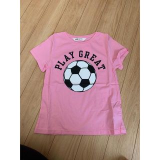 エイチアンドエム(H&M)のTシャツ　サッカー　120/130cm(Tシャツ/カットソー)