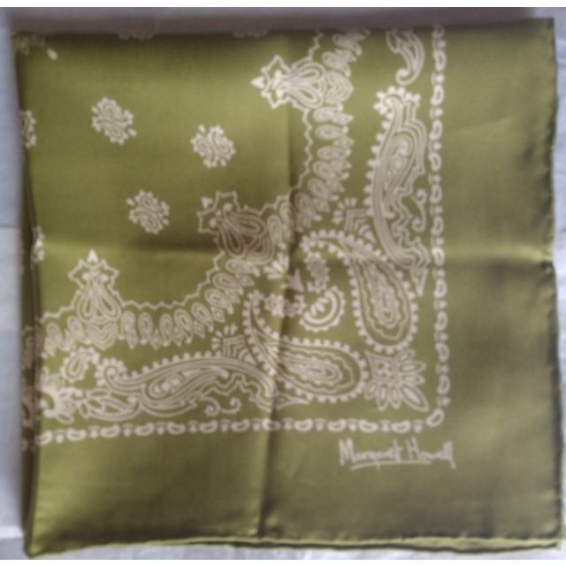 バンダナ+スカーフ MARGARET HOWELL - MARGARET HOWELL PAISLEY SILK SCARF