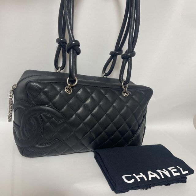 CHANEL - 美品☆シャネル 正規品 カンボンライン ボーリングバッグ ...