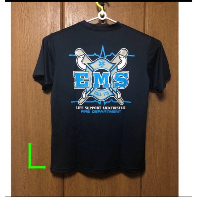 4-L 2/3 Lサイズ　EMS レスキュー　救急　速乾　Tシャツ メンズのトップス(Tシャツ/カットソー(半袖/袖なし))の商品写真