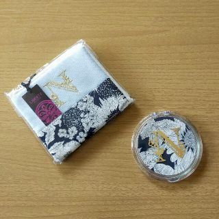 アフタヌーンティー(AfternoonTea)の【新品】Afternoon Tea リバティプリント/イニシャルケース入りミラー(ポーチ)