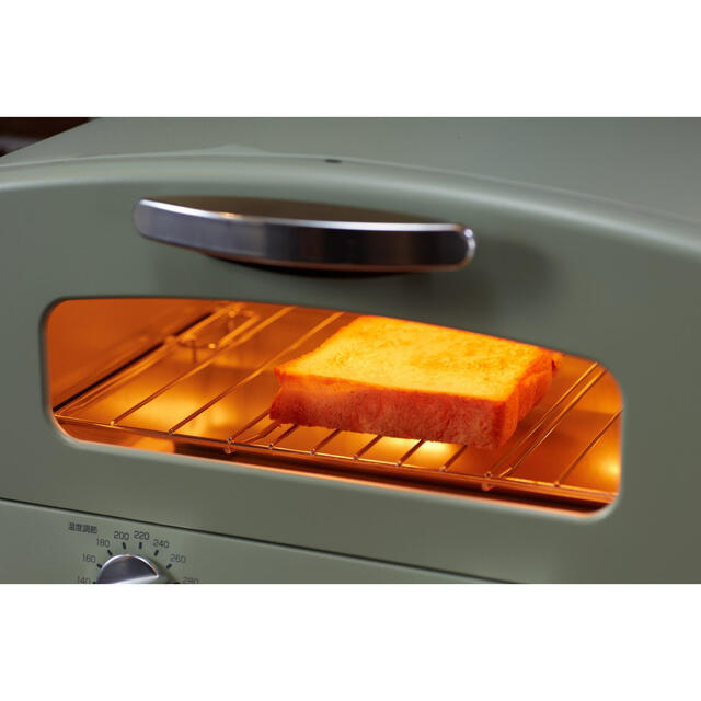 【新品•未使用】アラジン グラファイトトースター 2枚焼き グリーン スマホ/家電/カメラの調理家電(調理機器)の商品写真
