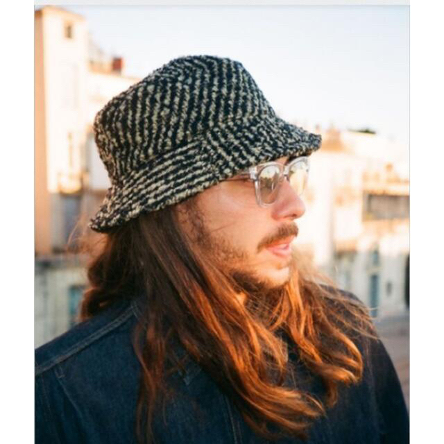 our legacy BUCKET HAT BEIGE CIGAR STRIPE