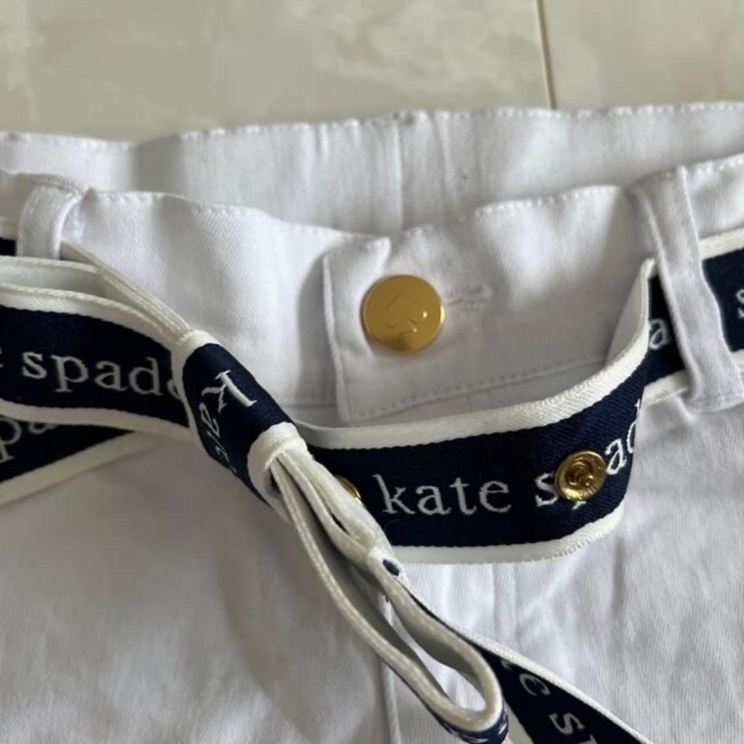 kate spade new york(ケイトスペードニューヨーク)のkate spade ロゴベルトショートパンツ キッズ/ベビー/マタニティのキッズ服女の子用(90cm~)(スカート)の商品写真