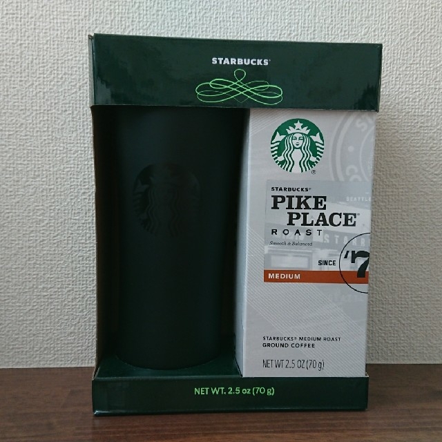 Starbucks Coffee(スターバックスコーヒー)の値下げ☆【コストコ】スターバックス ステンレスマグ レギュラーコーヒー付き インテリア/住まい/日用品のキッチン/食器(タンブラー)の商品写真