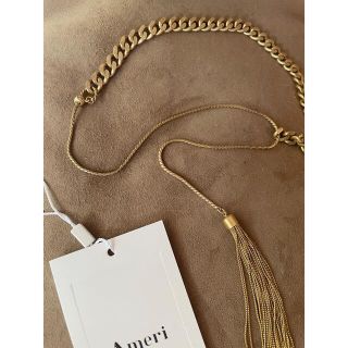 Ameri VINTAGE - AMERI CHAIN FRINGE NECKLACE ゴールドの
