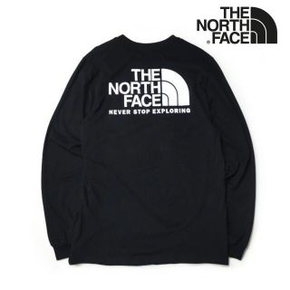 ザノースフェイス(THE NORTH FACE)の新品未使用 ノースフェイス ハーフドーム バックプリント ロンT 黒L(Tシャツ/カットソー(七分/長袖))