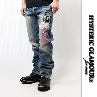 ヒステリックグラマー(HYSTERIC GLAMOUR)のヒステリックグラマー　ガールプリントスタッズデニムパンツジーンズ32(デニム/ジーンズ)