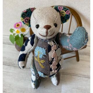 ミナペルホネン(mina perhonen)のミナペルホネン☆ハンドメイド☆クマちゃん(ぬいぐるみ)