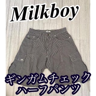 ミルクボーイ(MILKBOY)の※9/14日出品終了予定※ Milkboy   ギンガムチェックハーフパンツ(ショートパンツ)