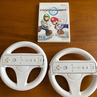 ウィー(Wii)の《値下げ可》Wii　マリオカート　リモコン　ハンドル　マリカー(家庭用ゲームソフト)