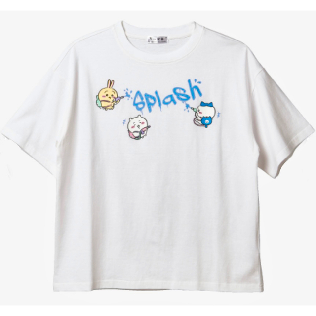 ⭐️ちいかわ⭐️ハチワレ⭐️うさぎ■Tシャツ■Lサイズ■男女兼用■スプラッシュ柄