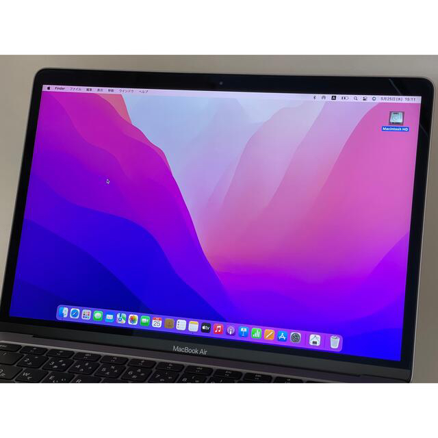 Apple(アップル)のApple Mac book air 2020 M1 256GB 8GB 割引× スマホ/家電/カメラのPC/タブレット(ノートPC)の商品写真