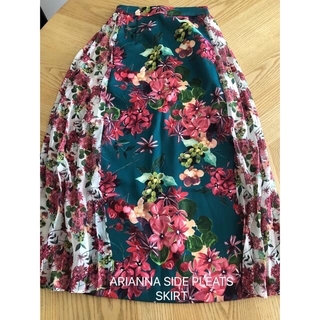 アメリヴィンテージ(Ameri VINTAGE)のAMERI(アメリ)ARIANNA SIDE PLEATS SKIRT(ロングスカート)