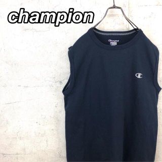 チャンピオン(Champion)の希少 90s チャンピオン タンクトップ 刺繍ロゴ 美品(Tシャツ/カットソー(半袖/袖なし))