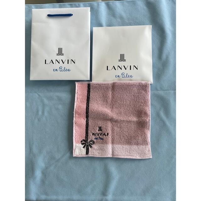 LANVIN en Bleu(ランバンオンブルー)のLANVINENBLUE ノベルティ　ハンカチ レディースのファッション小物(ハンカチ)の商品写真