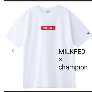 ミルクフェド(MILKFED.)のMILKFED×champion★人気コラボホワイトTシャツ(Tシャツ(半袖/袖なし))
