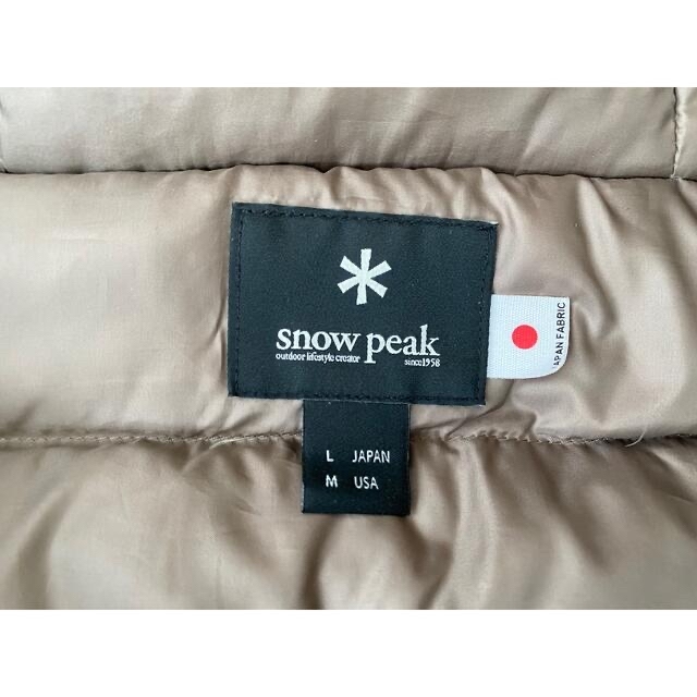 Snow Peak(スノーピーク)のSnow Peak FR(ファイヤーレジスタンス)プルオーバー L ブラウン メンズのジャケット/アウター(ダウンジャケット)の商品写真