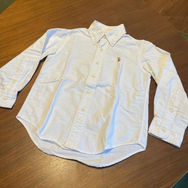 Ralph Lauren(ラルフローレン)のラルフローレン　白シャツ　100 オックスフォード キッズ/ベビー/マタニティのキッズ服男の子用(90cm~)(ブラウス)の商品写真