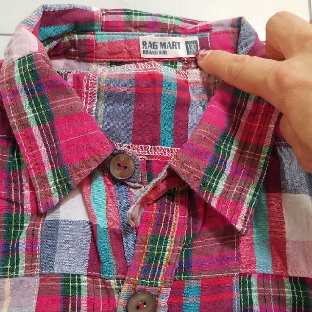 RAG MART - ラグマート 七分袖チェックシャツ サイズ130の通販 by コロン's shop|ラグマートならラクマ RAG MART - ラグマート 七分袖チェックシャツ サイズ130の通販 by コロン's shop|ラグマートならラクマ