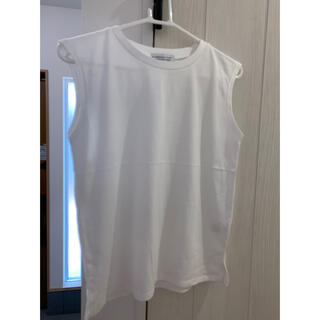チャオパニックティピー(CIAOPANIC TYPY)のノースリーブ　白Tシャツ(Tシャツ(半袖/袖なし))