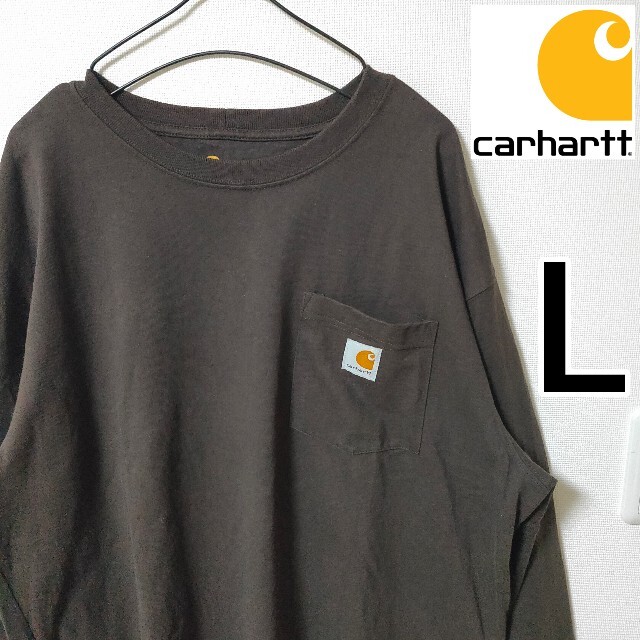 carhartt(カーハート)のCarhartt 茶色 長袖Tシャツ カットソー メンズ L カーハート ポケT メンズのトップス(Tシャツ/カットソー(七分/長袖))の商品写真