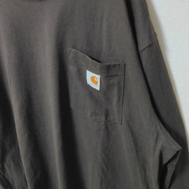 carhartt(カーハート)のCarhartt 茶色 長袖Tシャツ カットソー メンズ L カーハート ポケT メンズのトップス(Tシャツ/カットソー(七分/長袖))の商品写真